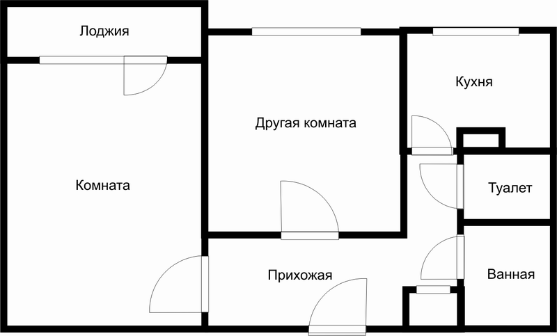 Начертить план квартиры