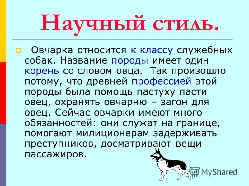 Пример научного текста