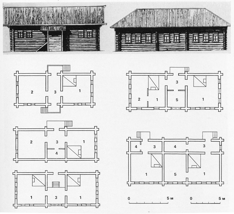 План русской избы