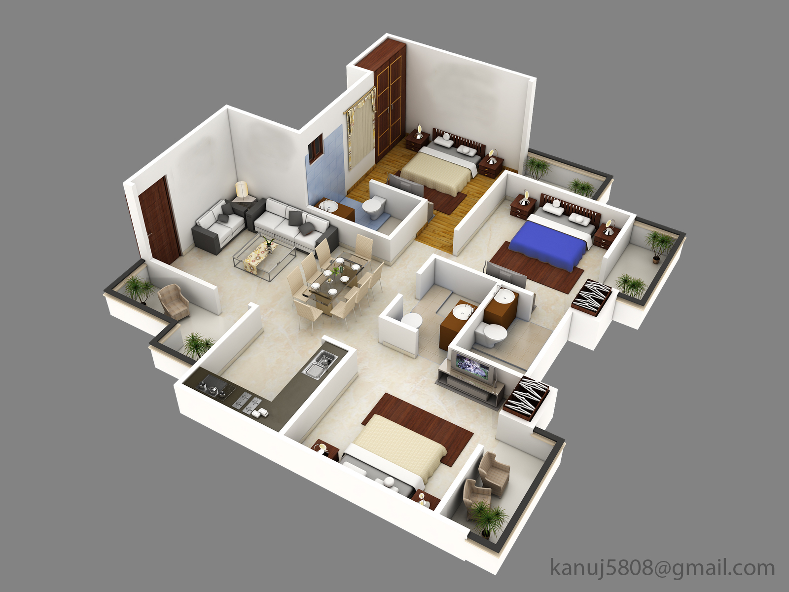 Floorplan 3d бутырка