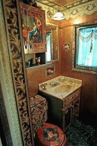 Ванная комната в стиле декупаж