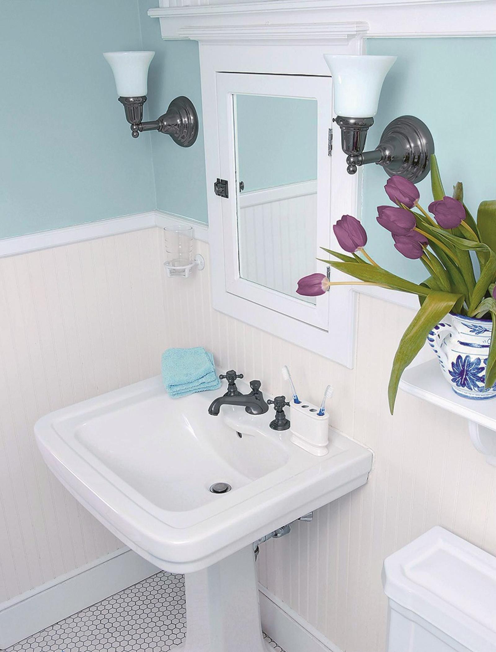 Покраска ванной комнаты водоэмульсионной краской