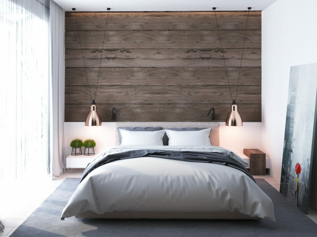 Scandinavian interior design bedroom lighting