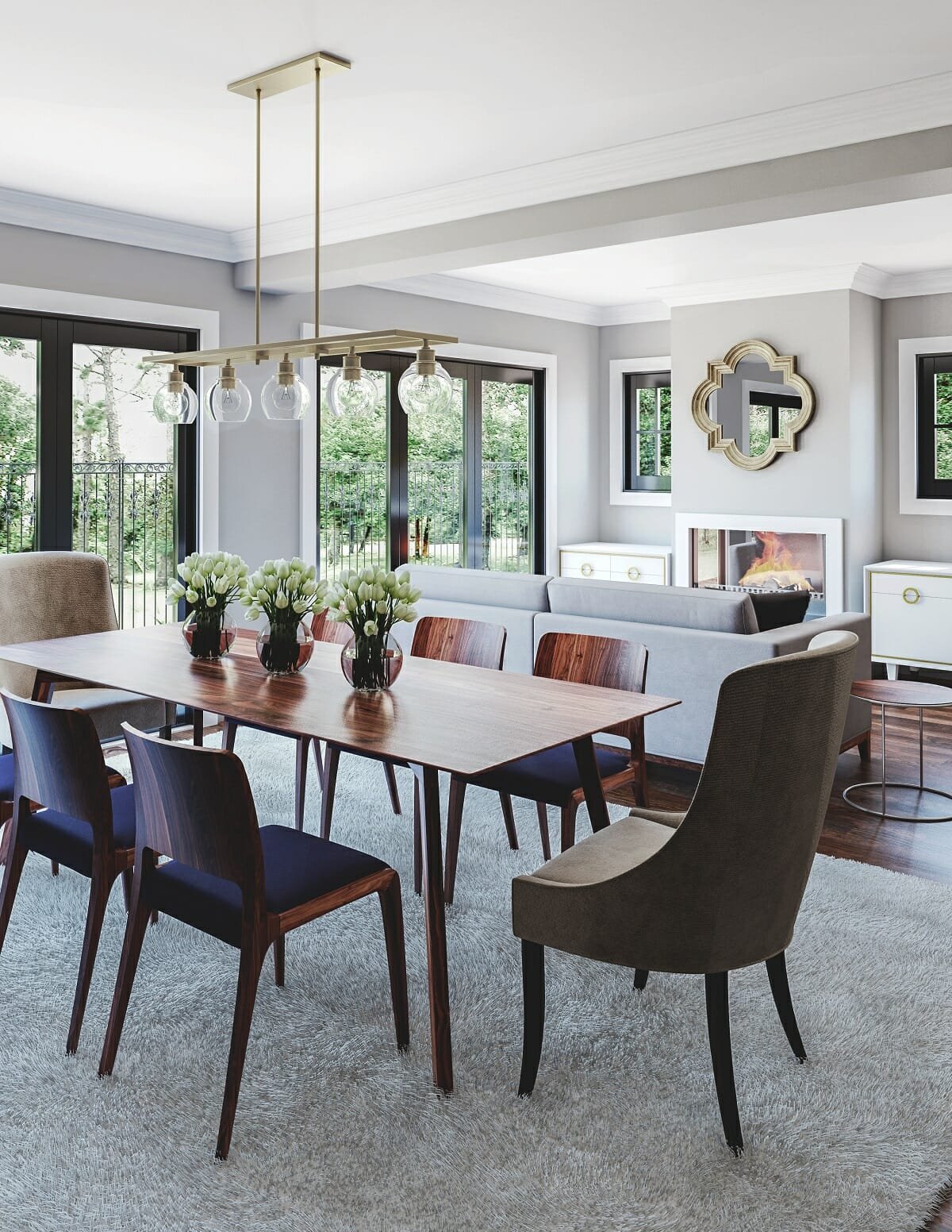 find an interior designer for the living-dining room