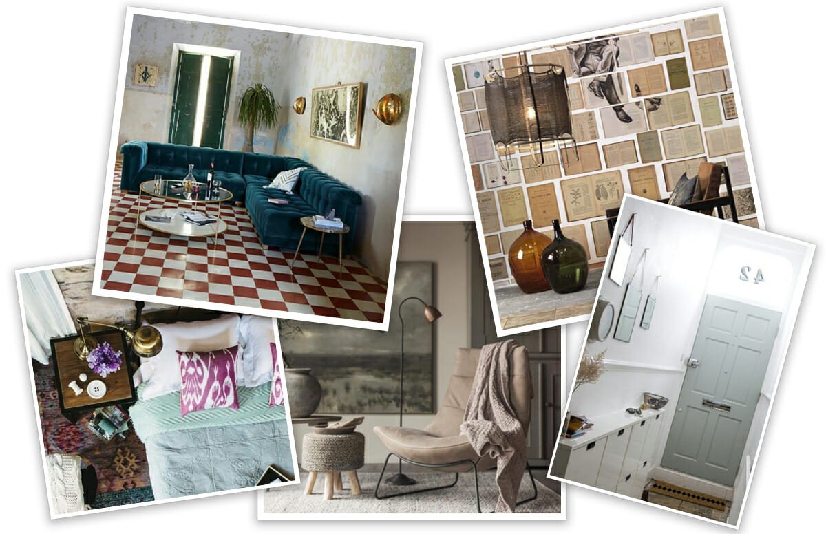 eclectic online studio apartment design inspiration