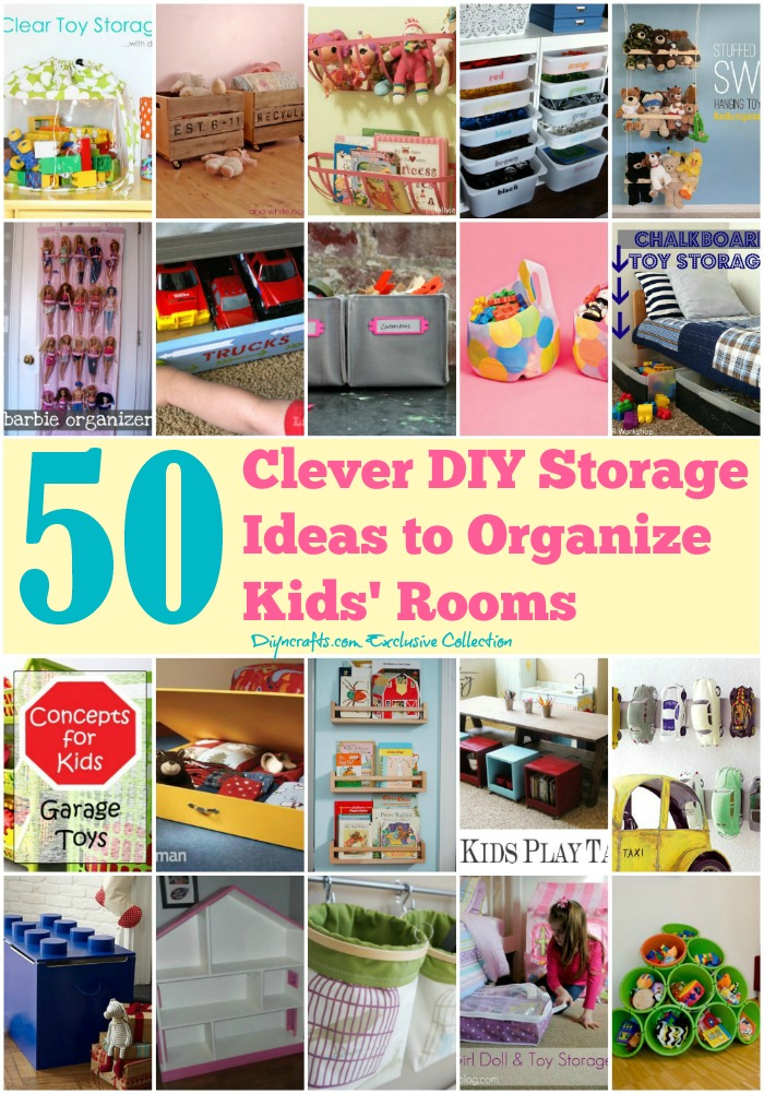 50 Clever DIY Storage Ideas to Organize Kids