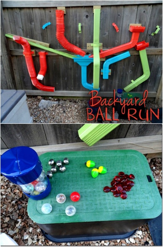 DIY Backyard Ball Run