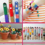 50 Fun Popsicle Stick Crafts for Kids Popsicle stick crafts collage