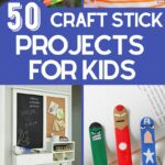 50 Fun Popsicle Stick Crafts for Kids Popsicle stick crafts collage