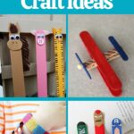 50 Fun Popsicle Stick Crafts for Kids Popsicle stick crafts collage
