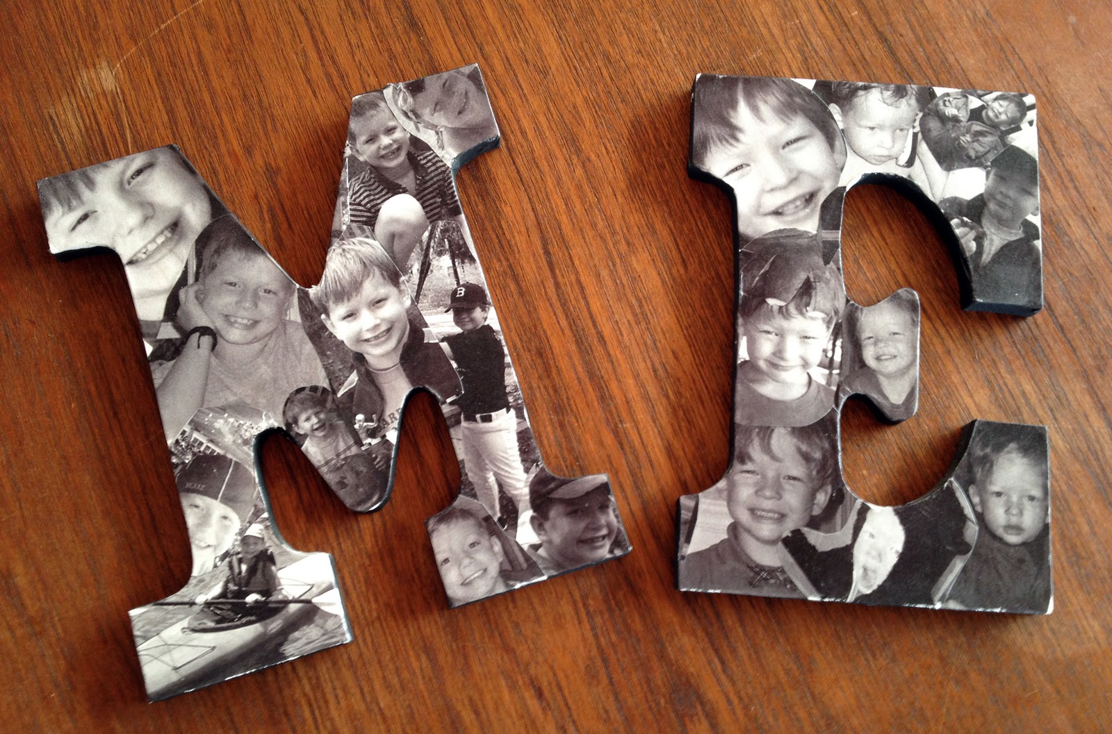 DIY Photo Collage Letters