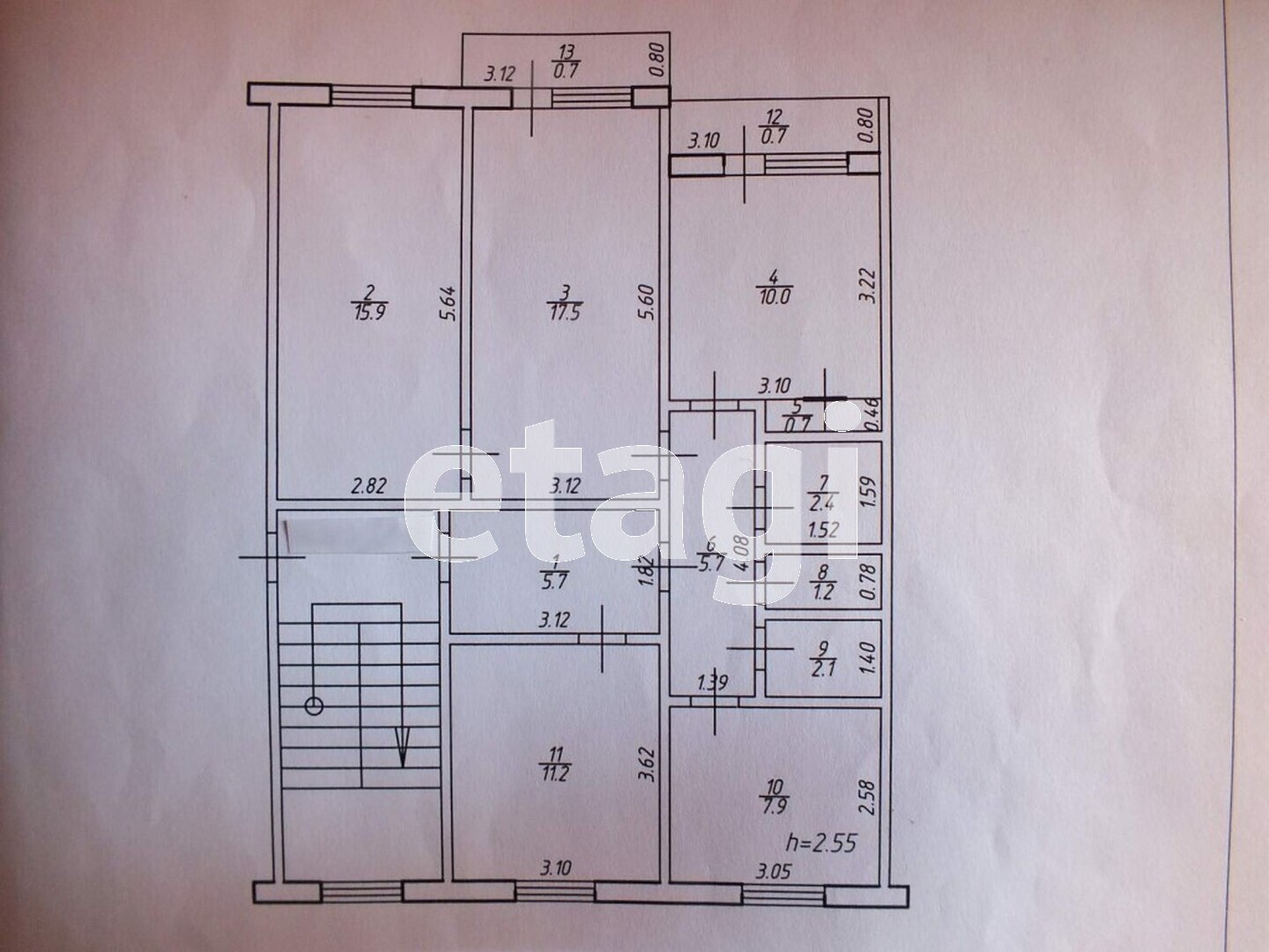 Планировка 3х комнатной квартиры в панельном доме 9 этажей чешка
