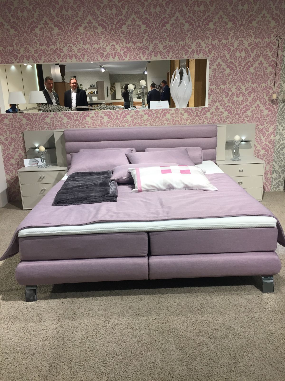 Monochromatic purple bed