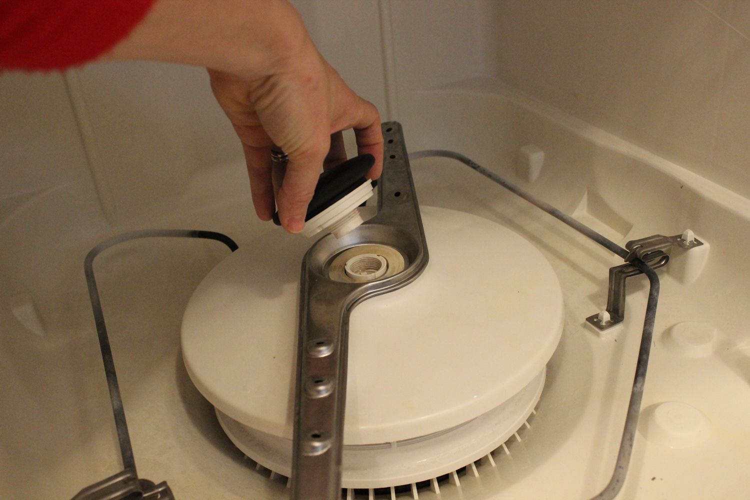 DIY Dishwasher Cleaner - bottom spinner