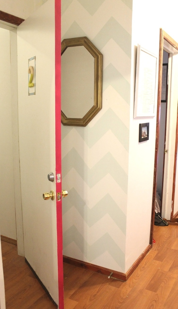 Paint the side of the door with a bright color