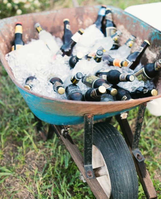 wheelbarrow summer cooler