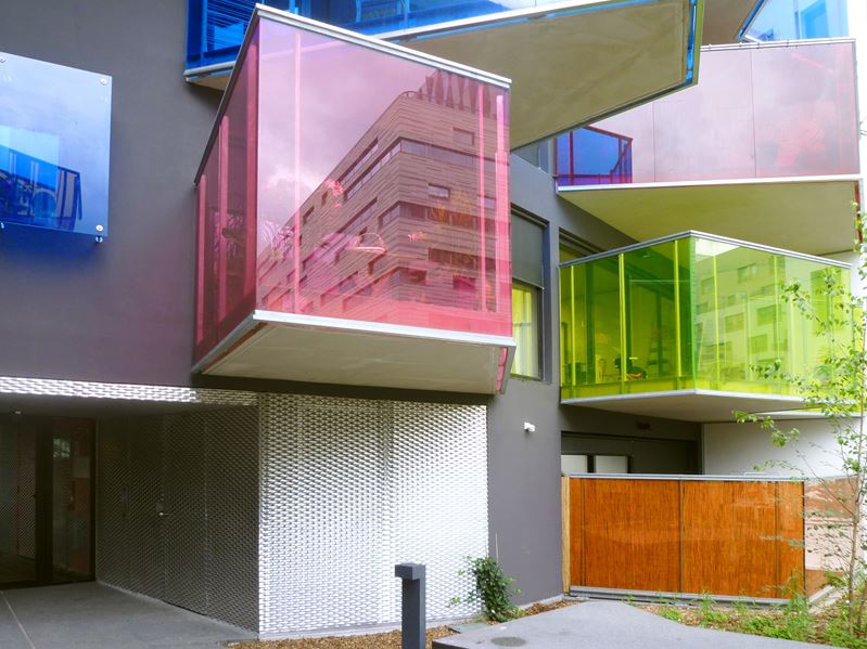 Colorful and futuristic balconies design ideas decor