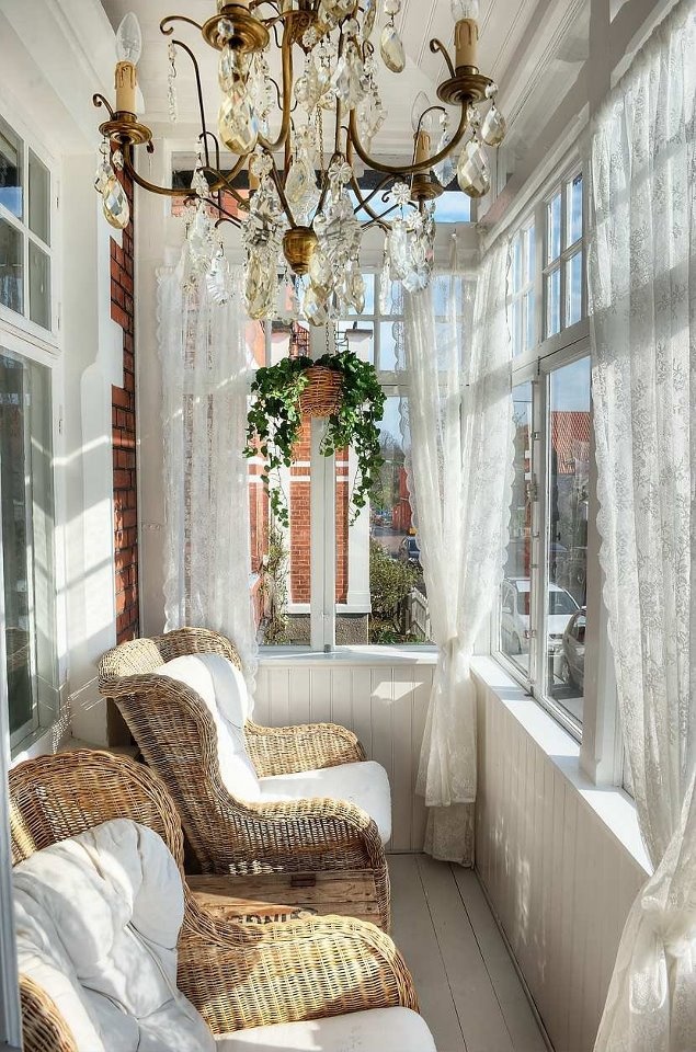 Front porch chandelier