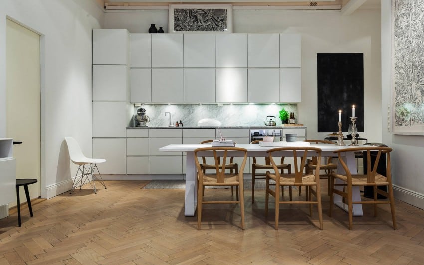 Kitchen and dining in Nordic style