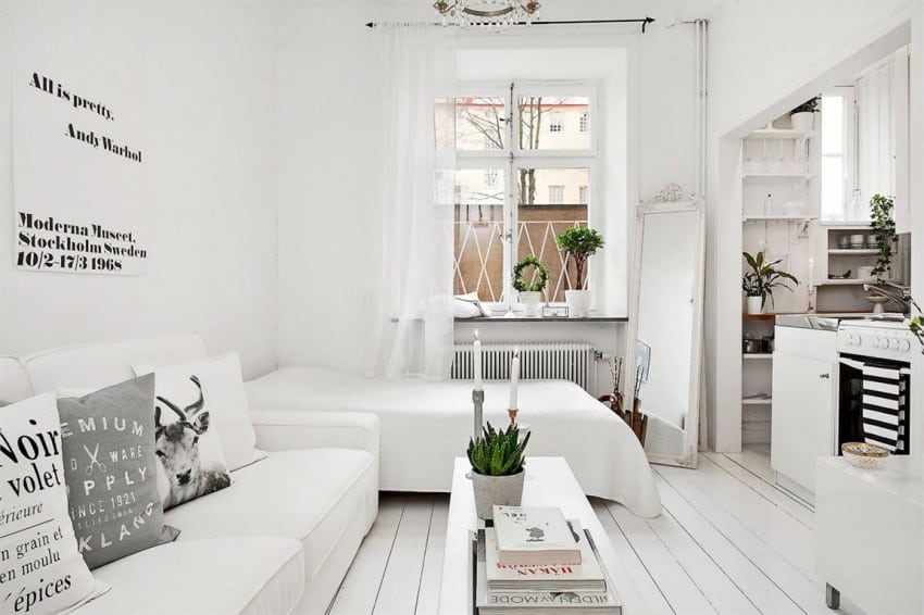 Small Scandinavian apartment design