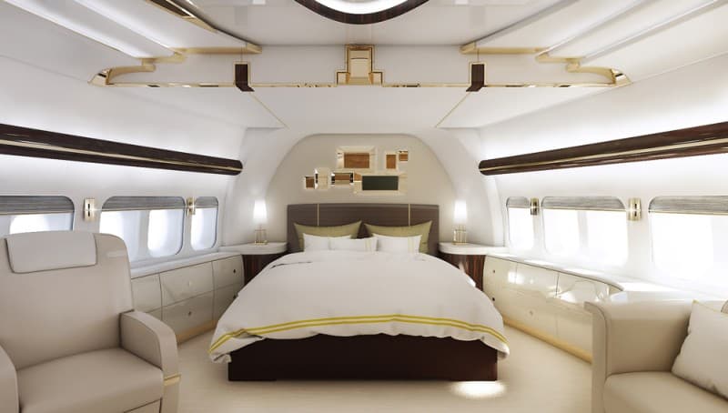 Boeing 747-8 bedroom