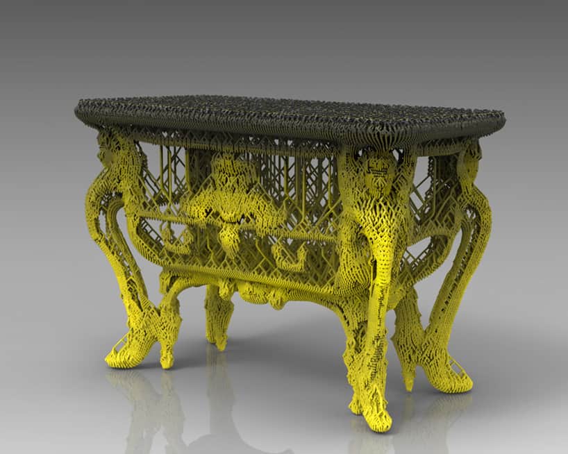 Vincent Coste 3d-printed table