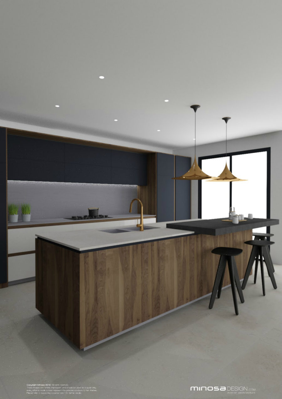Minosa Design sleek contemporary kitchen