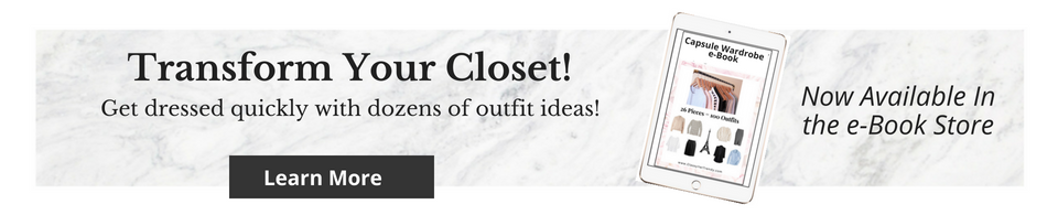 How To Start A Capsule Wardrobe: 5 Step Visual Guide & Guide Sheet eBook Store Banner