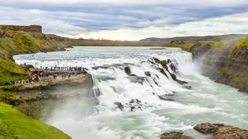 The Golden Circle Tour in Iceland cover the stunning Gullfoss waterfall