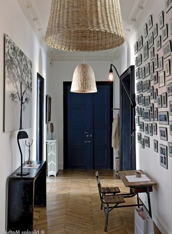 дизайн длинного узкого коридора в трёхкомнатной квартире фото 