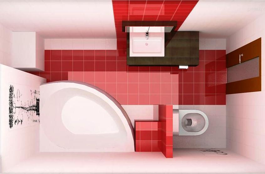 Дизайн ванной комнаты 6 кв м 3d-проект