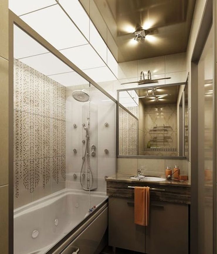 17_Дизайн ванной комнаты 6 кв м освещение