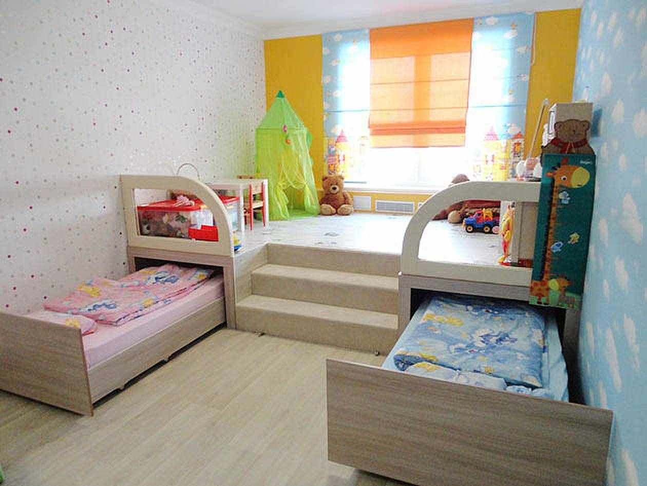 пример необычного дизайна детской комнаты