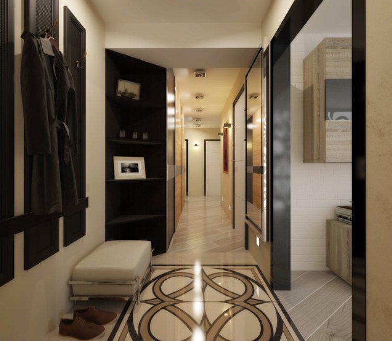 дизайн коридора в квартире панельного дома
