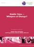 Mobile Voice ~ Whispers of Change?