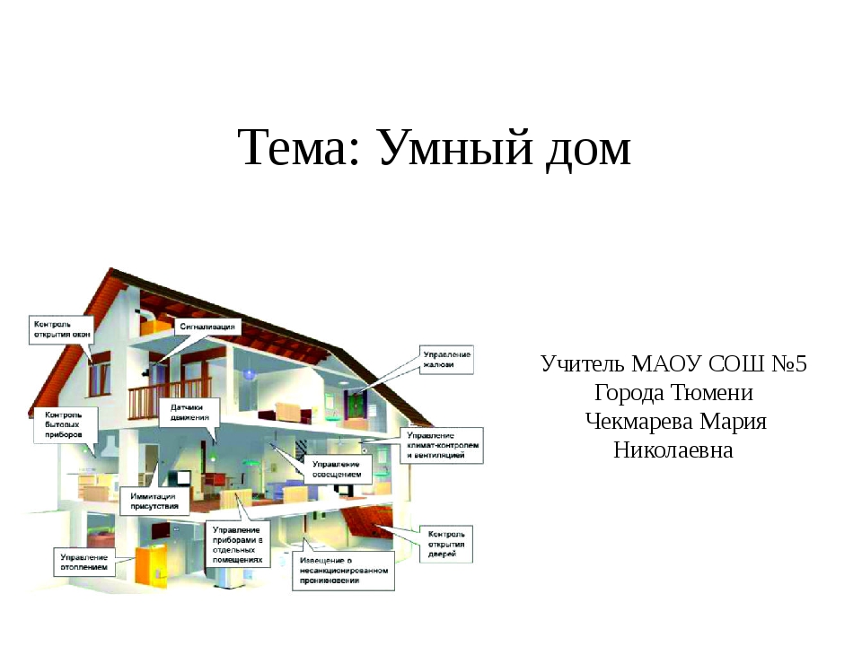 Презентация умный дом 7 класс по технологии презентация