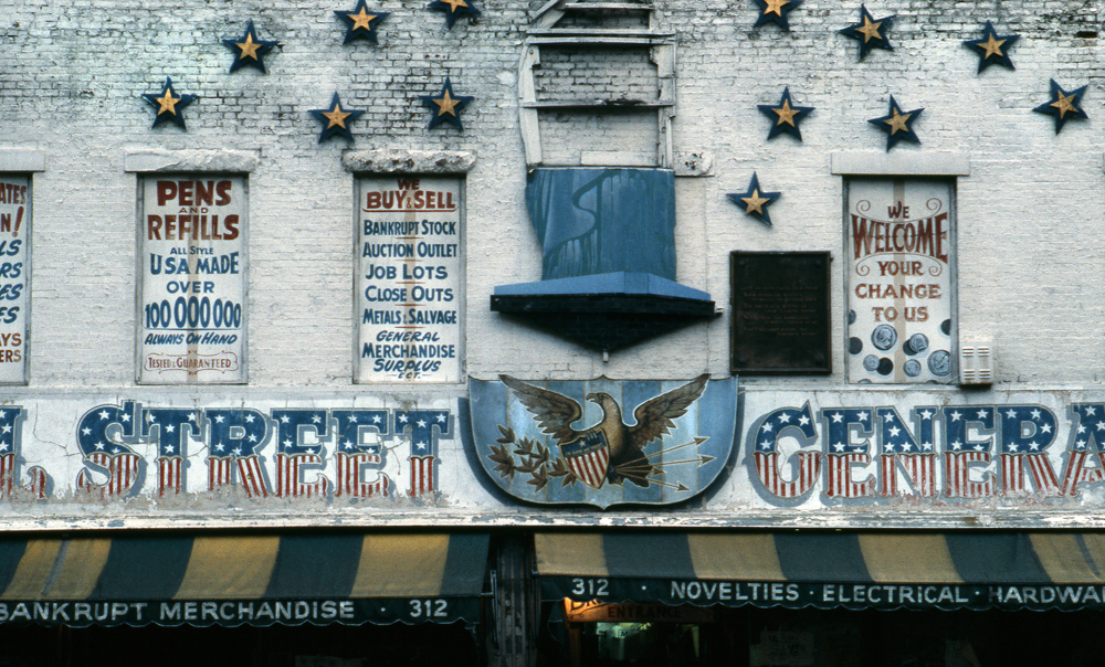 CANAL STREET, GENERAL STORE Manhattan. NY 1978