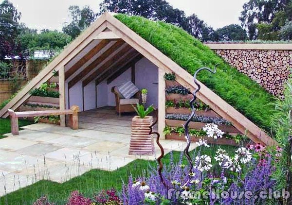 зеленые крыши в дизайне