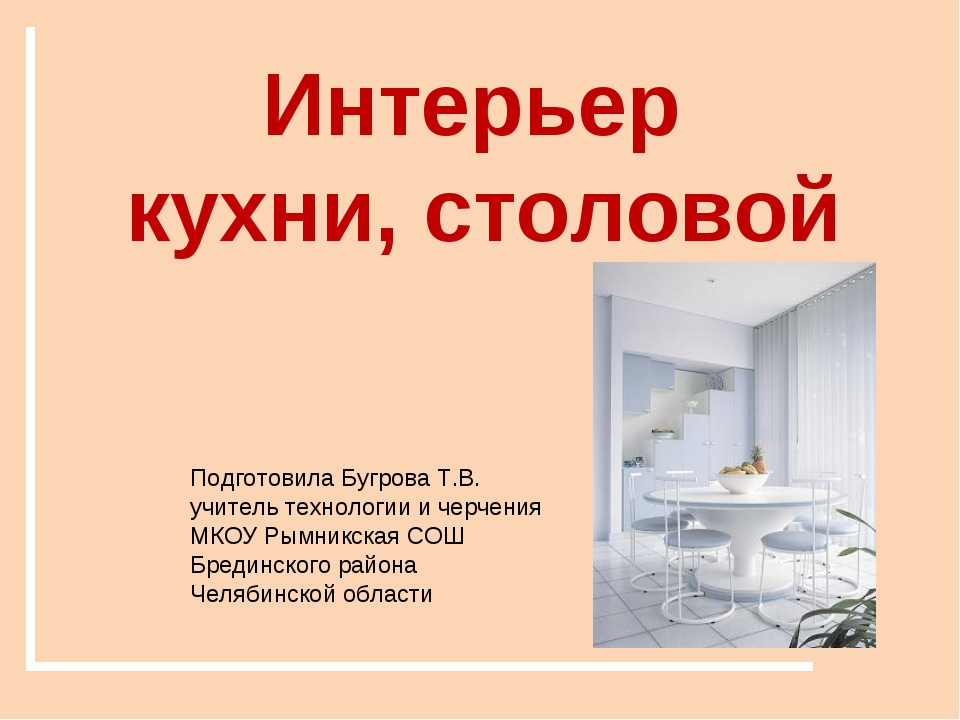 Презентация кухни для клиента