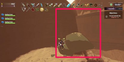 Use Rock Connected To Wall To Get Up