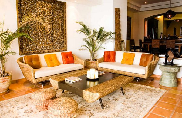 Asian modern living room