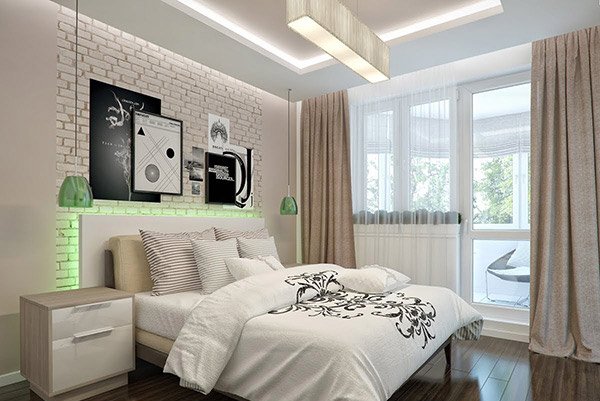 Modern Bedroom in Beige