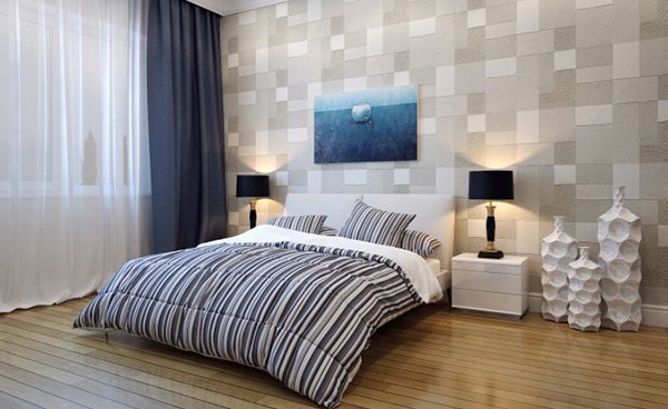 squares accent wall