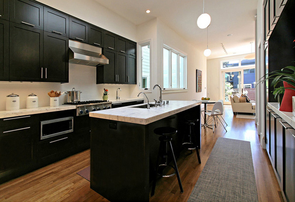 Black cabinetry