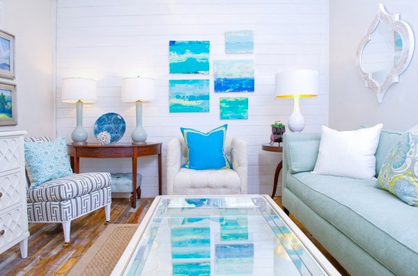 beach-themed living rooms