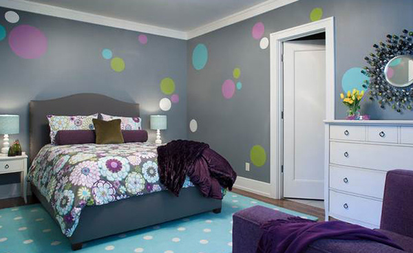 Bedroom polka dots Walls