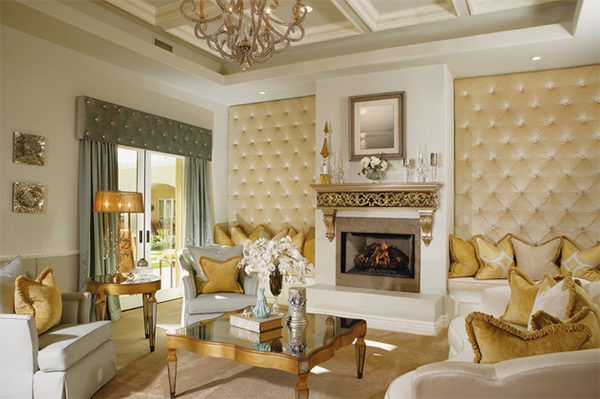 gold living room