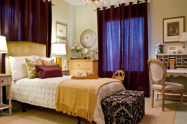 Purple and Gold Bedrooms