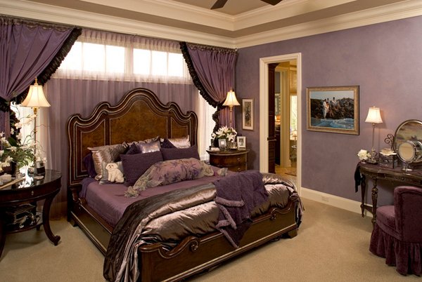 luxurious gold purple bedsheets