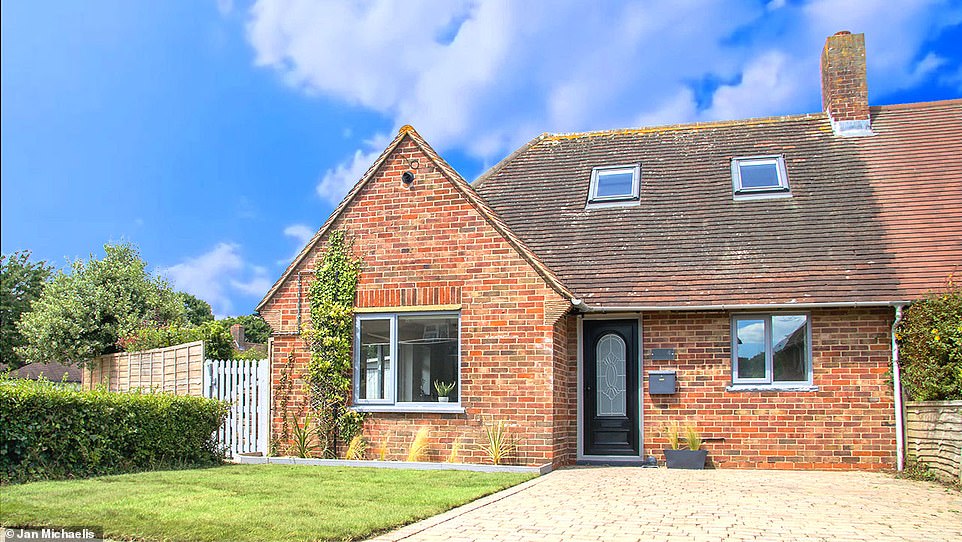 A couple are raffling off their stunning three-bedroom house in West Sussex for £2.50 a ticket - and the winner will walk away with a £475,000 mortgage-free home (pictured)